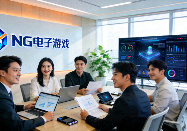 NG电子游戏官方团队在现代化办公区协作研讨电竞平台方案